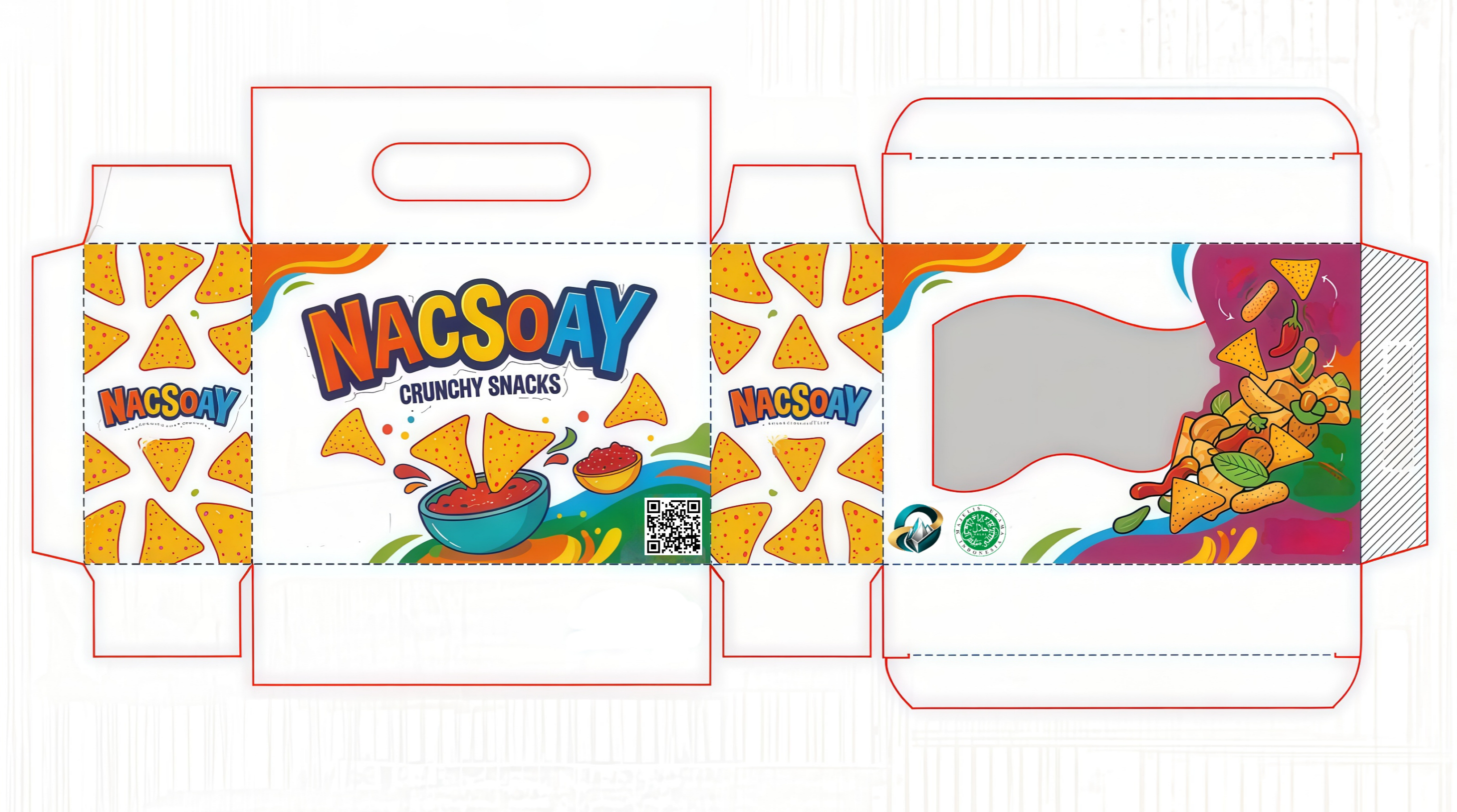 Layout Desain Kemasan Box Nacsoay
